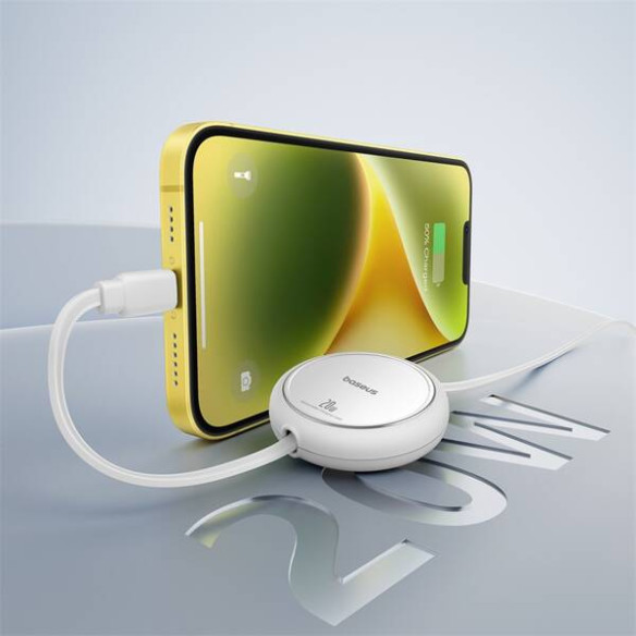 Baseus Free2Pull | Rozwijany kabel, przewód do iPhone, USB-C - Ligtning, Szybkie ładowanie PD 20W, 1m