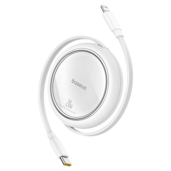 Baseus Free2Pull | Rozwijany kabel, przewód do iPhone, USB-C - Ligtning, Szybkie ładowanie PD 20W, 1m