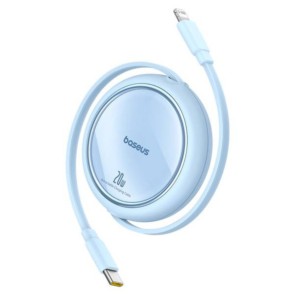 Baseus Free2Pull | Rozwijany kabel, przewód do iPhone, USB-C - Ligtning, Szybkie ładowanie PD 20W, 1m
