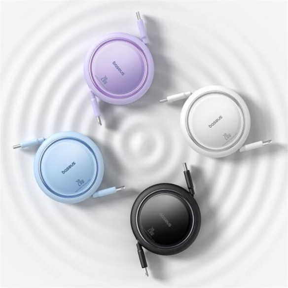  Baseus Free2Pull | Rozwijany kabel, przewód do iPhone, USB-C - Ligtning, Szybkie ładowanie PD 20W, 1m