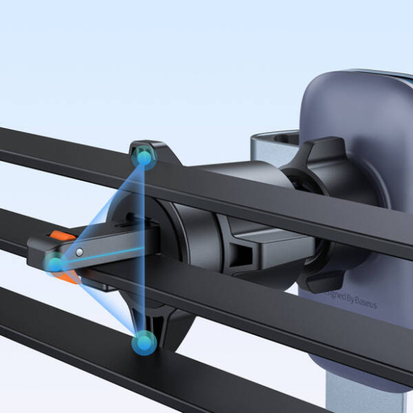 Baseus Metal Age 3 | Uchwyt grawitacyjny do telefonu do kratki nawiewu, szary