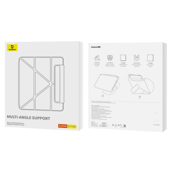 Baseus Minimalist Series | Etui ochronne, Case, Pokrowiec do Apple iPad Air 13″ (2024), Czarny