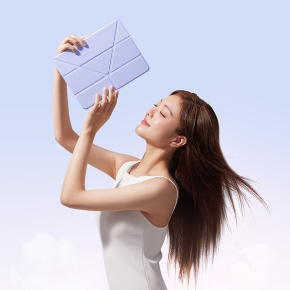 Baseus Minimalist Series | Etui ochronne, Case, Pokrowiec do Apple iPad Air 13″ (2024), Fioletowy