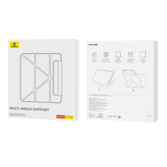 Baseus Minimalist Series | Etui ochronne, Case, Pokrowiec do Apple iPad Air 13″ (2024), Fioletowy