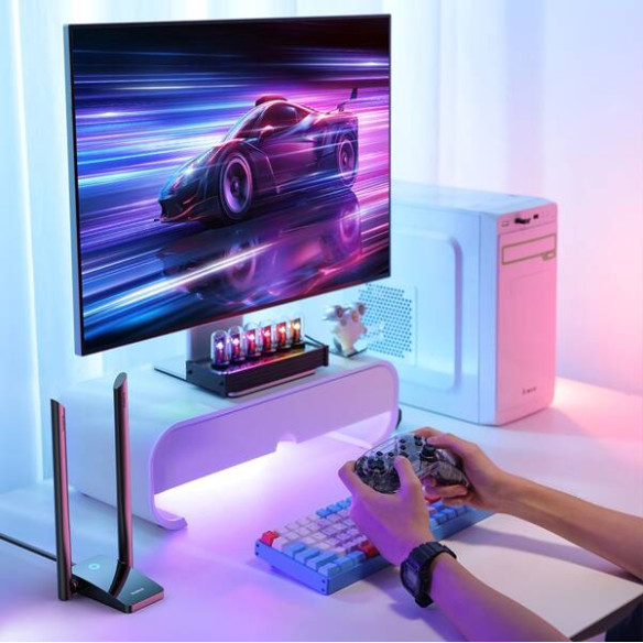 Baseus FastJoy | Karta sieciowa zewnętrzna, Adapter WIFI USB 1300Mbps,  Dualband 2.4GHz, 5Ghz WPA3