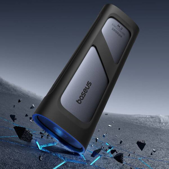 Baseus FlyJoy Enclosure | Obudowa dysku, kieszeń na dysk,  M.2 NVMe USB3.2 Gen2 10Gbps 8TB Aluminiowa