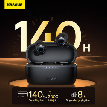Baseus Bowie MA10 True Wireless Earphones Cluster Black