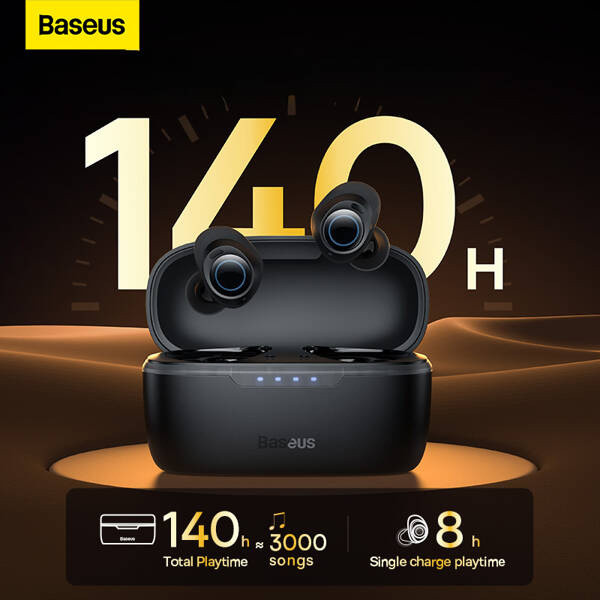 Baseus Bowie MA10 True Wireless Earphones Cluster Black