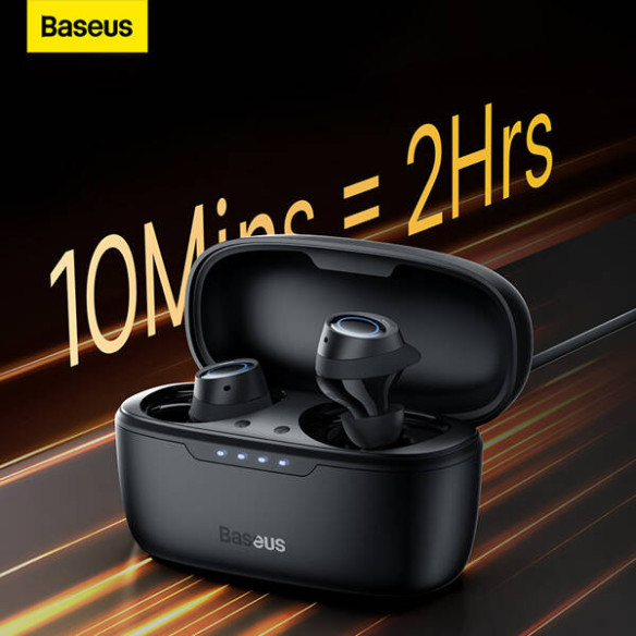 Baseus Bowie MA10 True Wireless Earphones Cluster Black