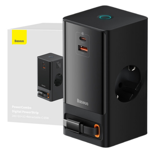 Baseus PowerCombo 65W (czarna)