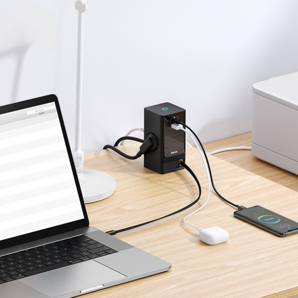 Baseus PowerCombo 65W (czarna)