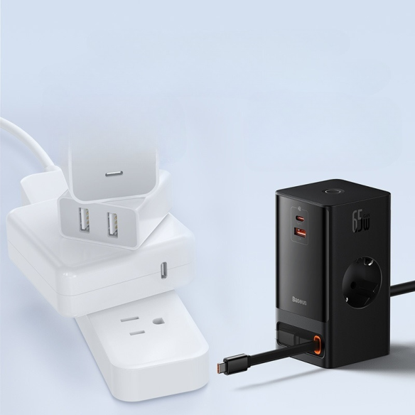 Baseus PowerCombo 65W (czarna)