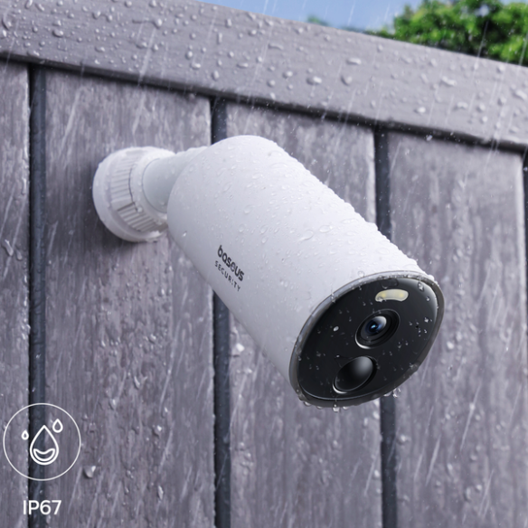 Baseus Security B1 | Kamera IP zewnętrzna bezprzewodowa 2K, szerokokątna, aplikacja, mikrofon