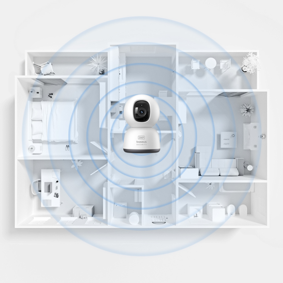 Baseus Security P1 Lite | Kamera IP WiFi Wewnętrzna, kamerka, monitoring, 2K, Aplikacja