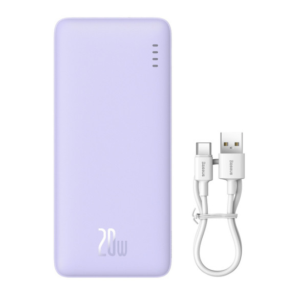 Baseus Airpow | Power Bank z szybkim ładowaniem PD 20W 20000mAh, kabel USB-C