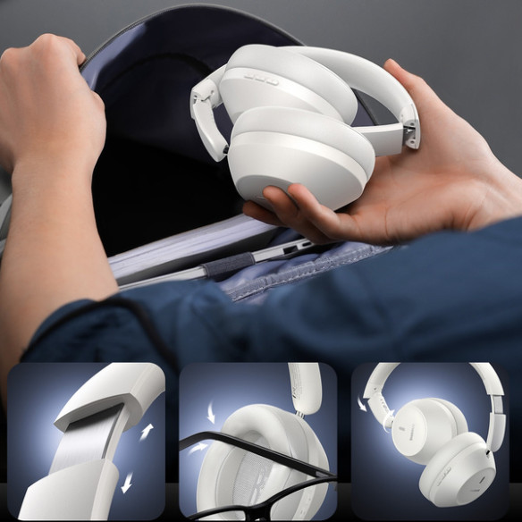 Baseus Bass 30 Max | Bezprzewodowe słuchawki nauszne Bluetooth 5.3,