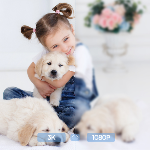 Baseus Security P1 Pro | Kamera IP WiFi wewnętrzna, 3K, Monitoring, Aplikacja, Mikrofon