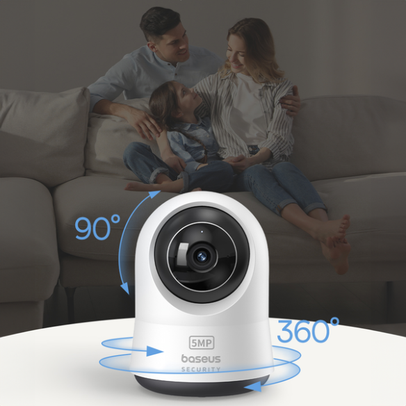 Baseus Security P1 Pro | Kamera IP WiFi wewnętrzna, 3K, Monitoring, Aplikacja, Mikrofon