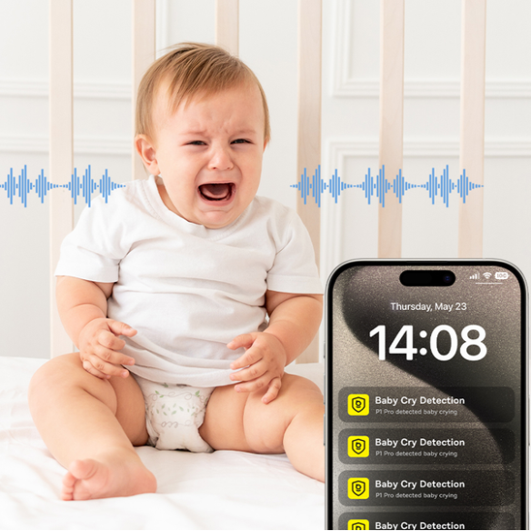 Baseus Security P1 Pro | Kamera IP WiFi wewnętrzna, 3K, Monitoring, Aplikacja, Mikrofon