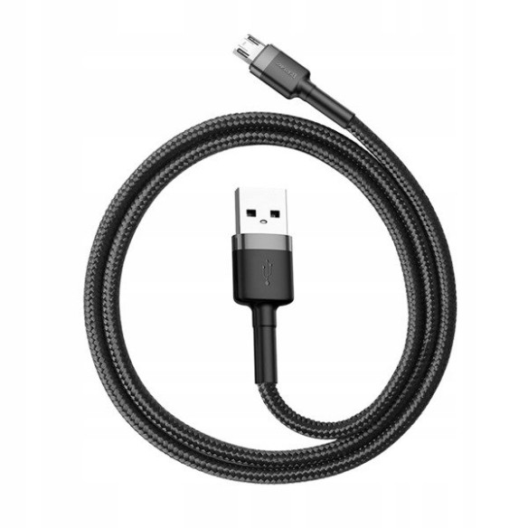 Baseus Cafule | Kabel nylonowy USB - Micro USB dwustronne złącze Quick Charge 2.4A 50cm