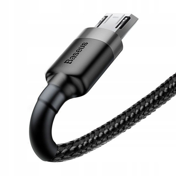 Baseus Cafule | Kabel nylonowy USB - Micro USB dwustronne złącze Quick Charge 2.4A 50cm