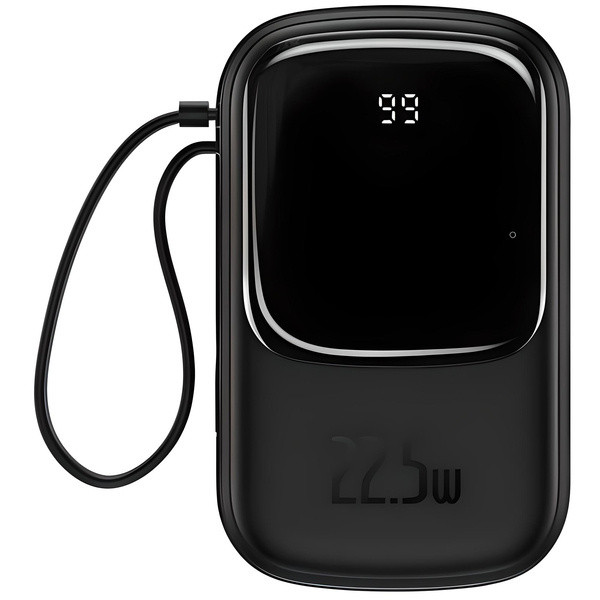 Baseus Qpow Pro | Power Bank 20000mAh 22.5W z wbudowanym kablem USB-C i szybkim ładowaniem
