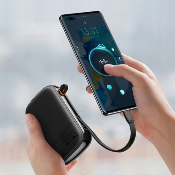 Baseus Qpow Pro | Power Bank 20000mAh 22.5W z wbudowanym kablem USB-C i szybkim ładowaniem