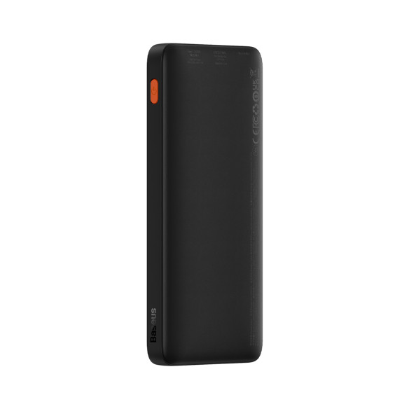 Baseus Airpow Fast Charge Power Bank 10000mAh 20W  Black（With Simple Series Charging Cable USB to Type-C 30cm  Black)