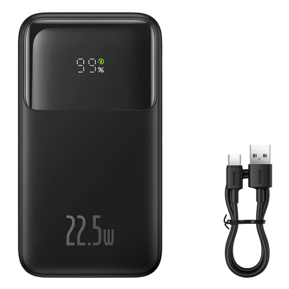 Baseus Comet Series | Power Bank z wbudowanymi kablami USB-C Lightning 10000mAh 22.5W PD QC