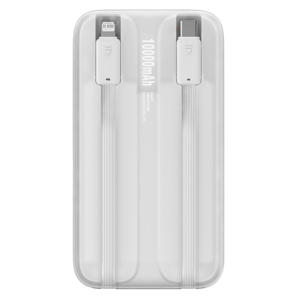 Baseus Comet Series | Power Bank z wbudowanymi kablami USB-C Lightning 10000mAh 22.5W PD QC