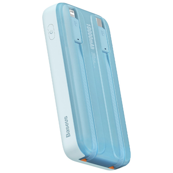 Baseus Comet Series | Power Bank z wbudowanymi kablami USB-C Lightning 10000mAh 22.5W PD QC