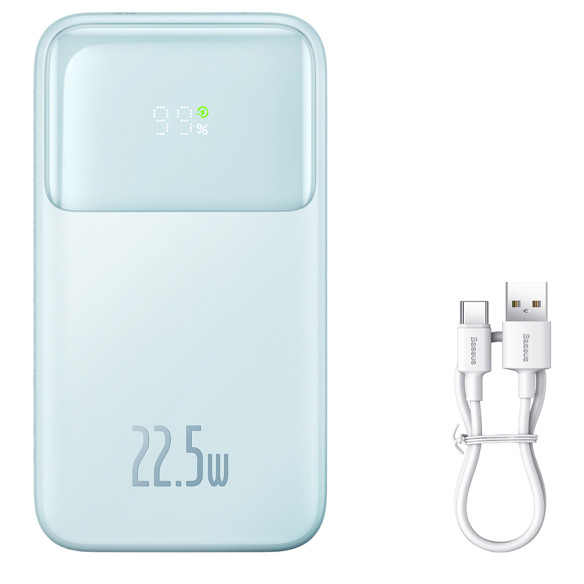 Baseus Comet Series | Power Bank z wbudowanymi kablami USB-C Lightning 10000mAh 22.5W PD QC