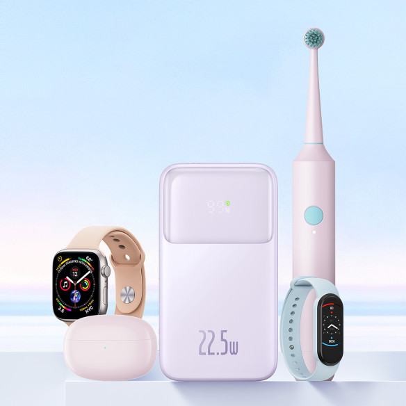 Baseus Comet Series | Power Bank z wbudowanymi kablami USB-C Lightning 10000mAh 22.5W PD QC