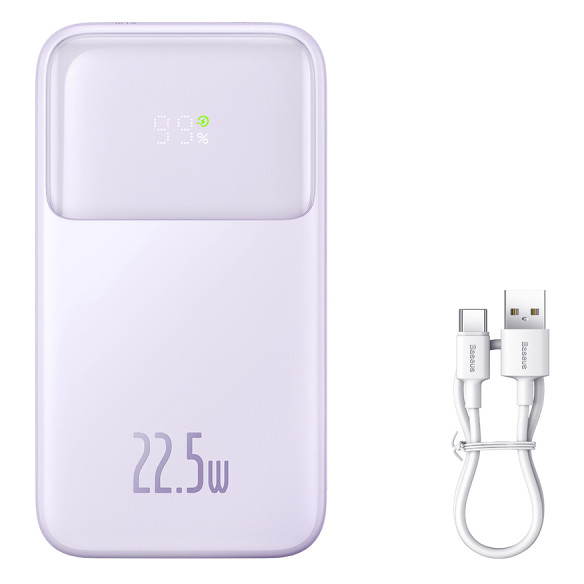 Baseus Comet Series | Power Bank z wbudowanymi kablami USB-C Lightning 10000mAh 22.5W PD QC