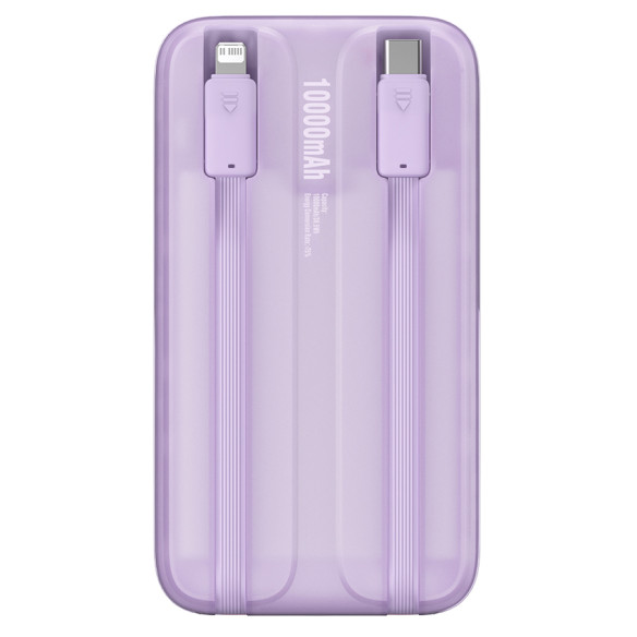 Baseus Comet Series | Power Bank z wbudowanymi kablami USB-C Lightning 10000mAh 22.5W PD QC