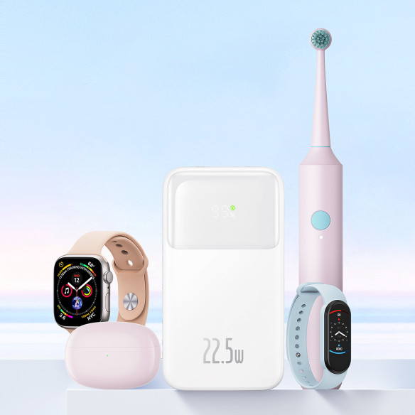 Baseus Comet Series | Power Bank z wbudowanymi kablami USB-C Lightning 20000mAh 22.5W PD QC