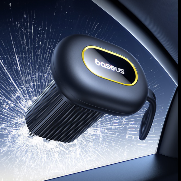 Baseus GoTrip DT1 | Młotek bezpieczeństwa, życia + Nóż do cięcia pasów 2w1