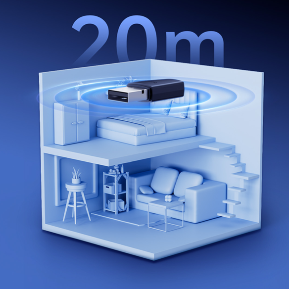 Baseus Encok BA04+ | Odbiornik / Nadajnik Bluetooth Adapter BT 5.4