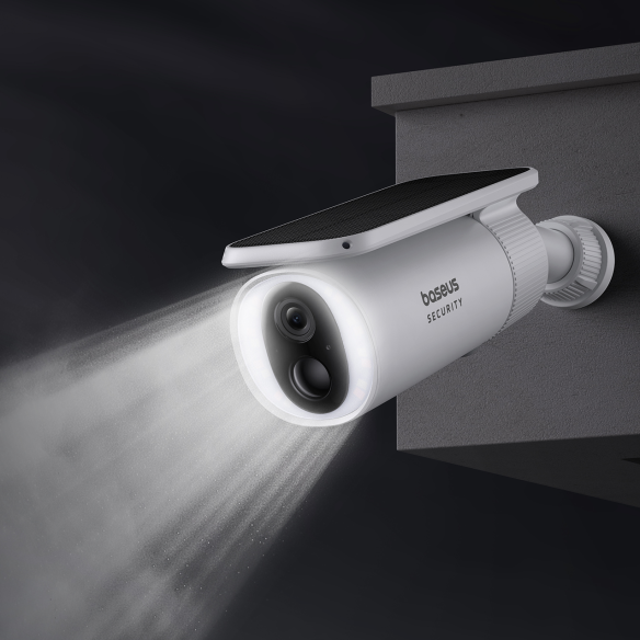 Baseus Security S1 | Kamera bezprzewodowa, Monitoring 2K z trybem nocnym i mikrofonem 8GB pamięci , Solarna