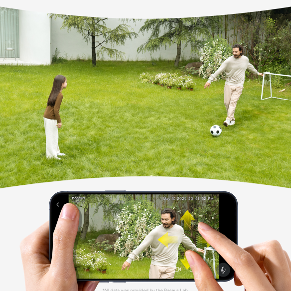 Baseus Security S1 | Kamera bezprzewodowa, Monitoring 2K z trybem nocnym i mikrofonem 8GB pamięci , Solarna