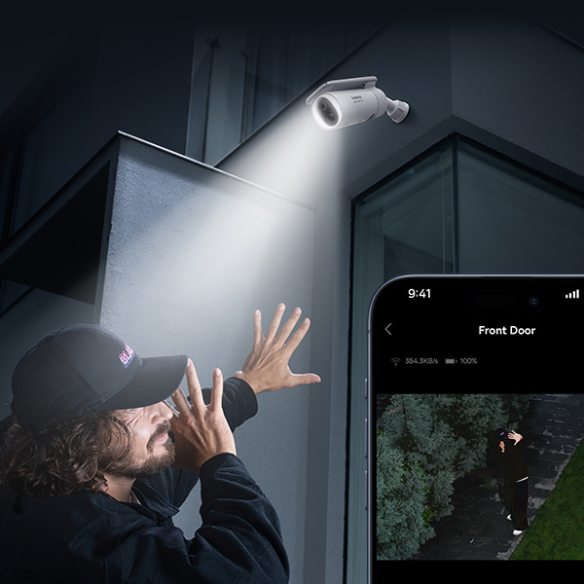 Baseus Security S1 | Kamera bezprzewodowa, Monitoring 2K z trybem nocnym i mikrofonem 8GB pamięci , Solarna