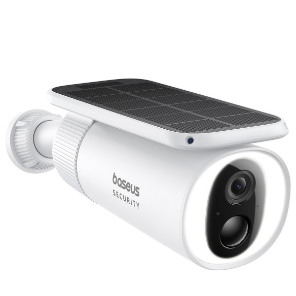 Baseus Security S1 | Kamera bezprzewodowa, Monitoring 2K z trybem nocnym i mikrofonem 8GB pamięci , Solarna