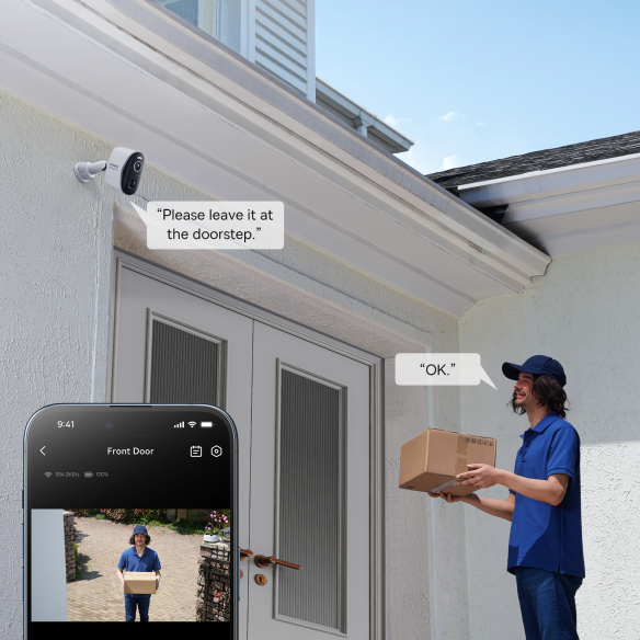 Baseus Security N1 | Zestaw 2x kamera zewnętrzna, bezprzewodowa. Monitoring z Home Station