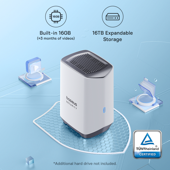 Baseus Security N1 | Zestaw 2x kamera zewnętrzna, bezprzewodowa. Monitoring z Home Station