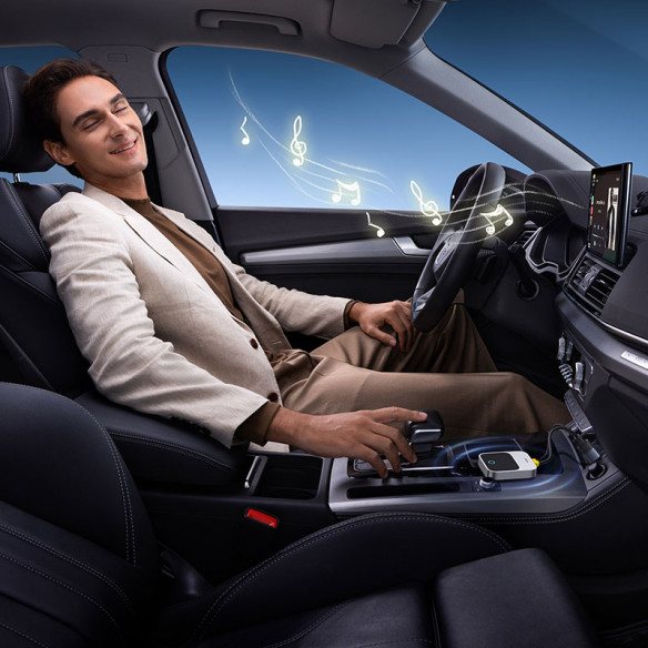 Baseus SafeJourney | Adapter bezprzewodowy do Apple AudioCar do iPhone, Bluetooth WiFi