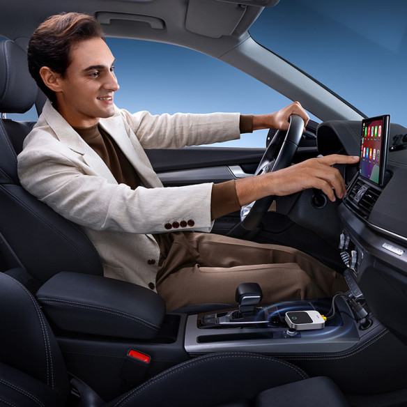 Baseus SafeJourney | Adapter bezprzewodowy do Apple AudioCar do iPhone, Bluetooth WiFi