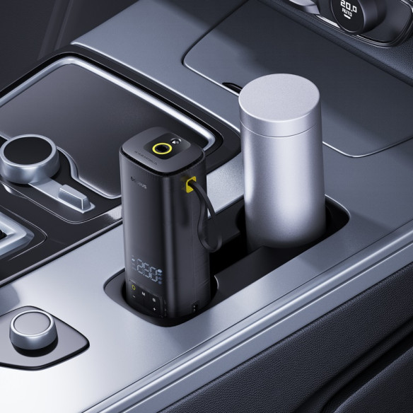 Baseus SuperMini Mega Series | Pompka samochodowa, sprężarka, kompresor do samochodu 120W + końcówki