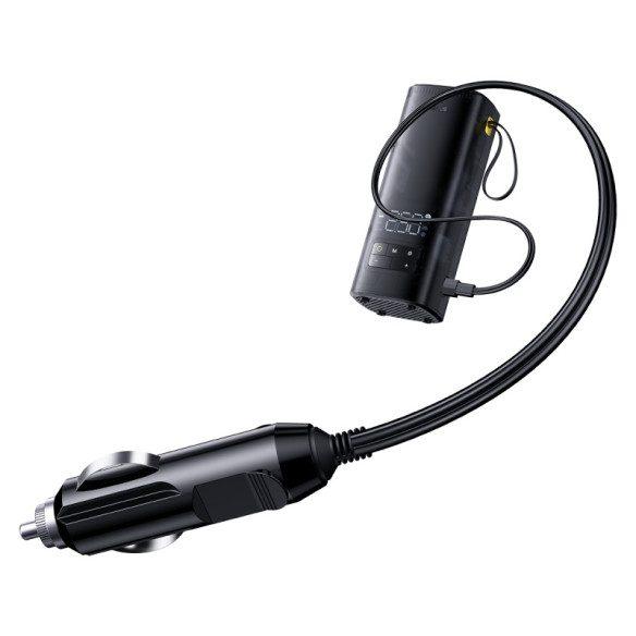 Baseus SuperMini Mega Series | Pompka samochodowa, sprężarka, kompresor do samochodu 120W + końcówki