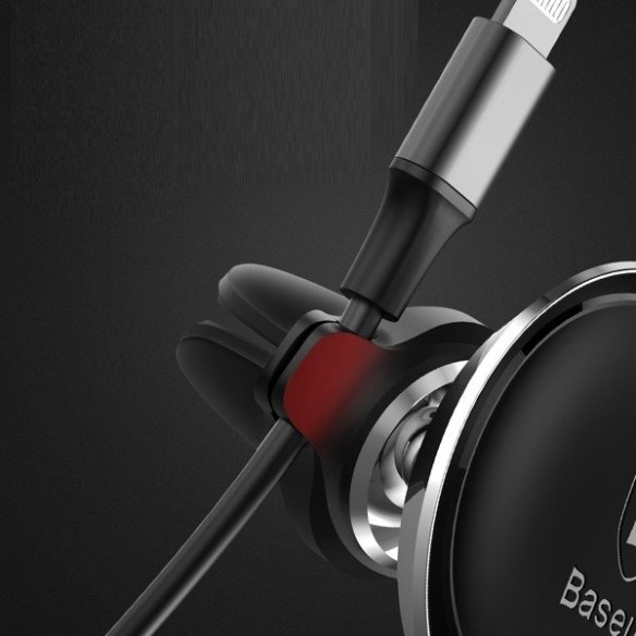 Baseus Magnetic Air Vent | Uchwyt magnetyczny samochodowy na telefon do kratki nawiewu z klipsem na kable