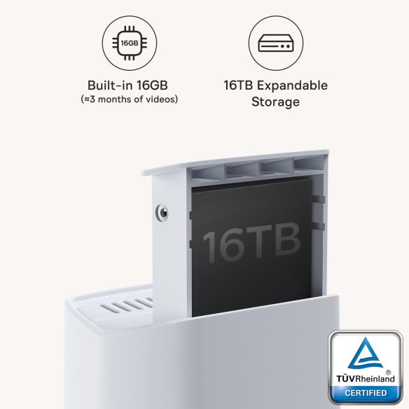 Baseus Security N1 | Zestaw 4 kamer zewnętrznych bezprzewodowych, monitoring + baza